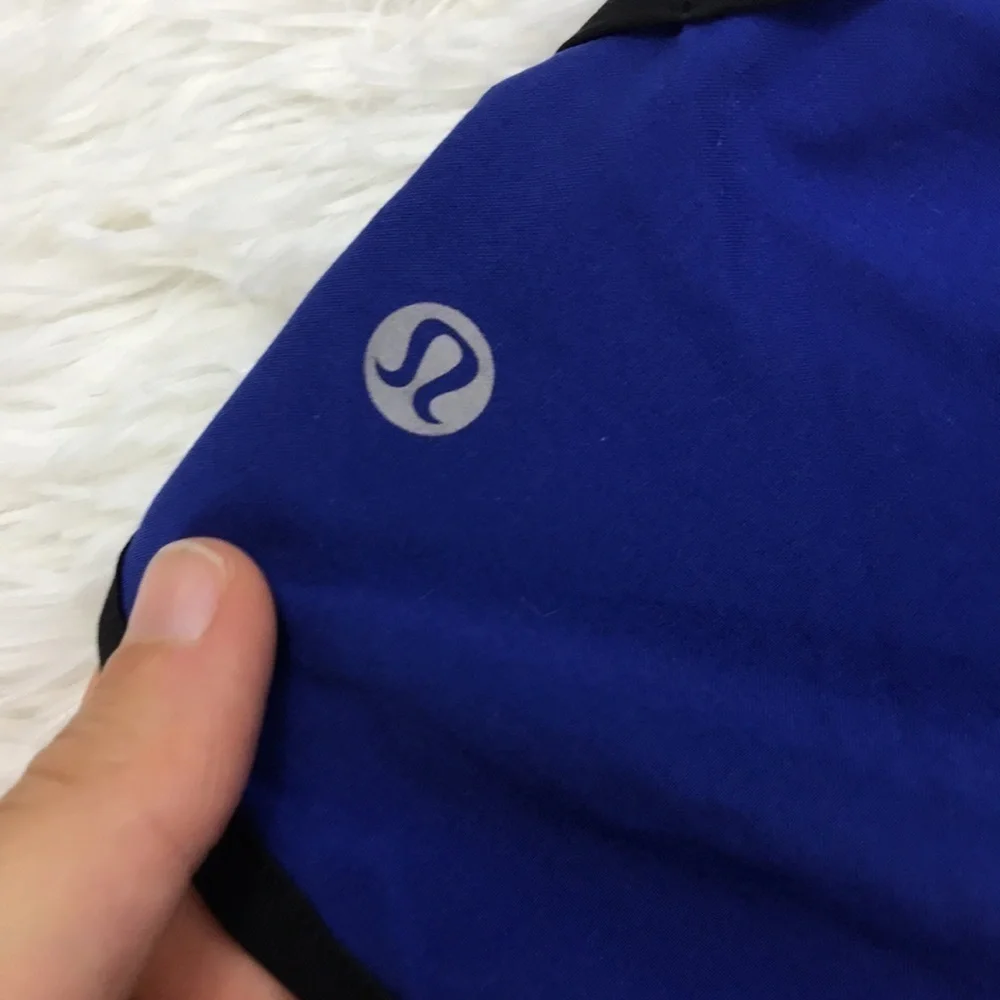 Lululemon Run: Speed Short Sapphire Blue Washi Weave Angel Wing